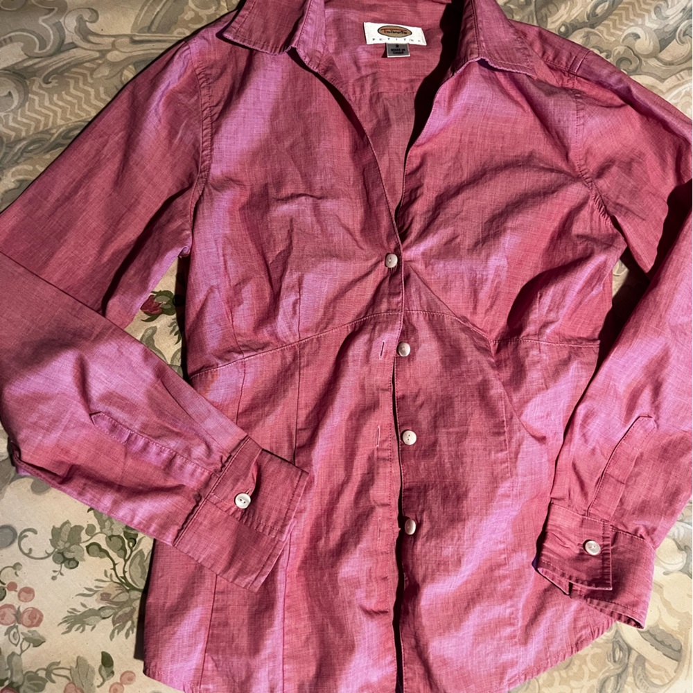 Talbots pink button-down